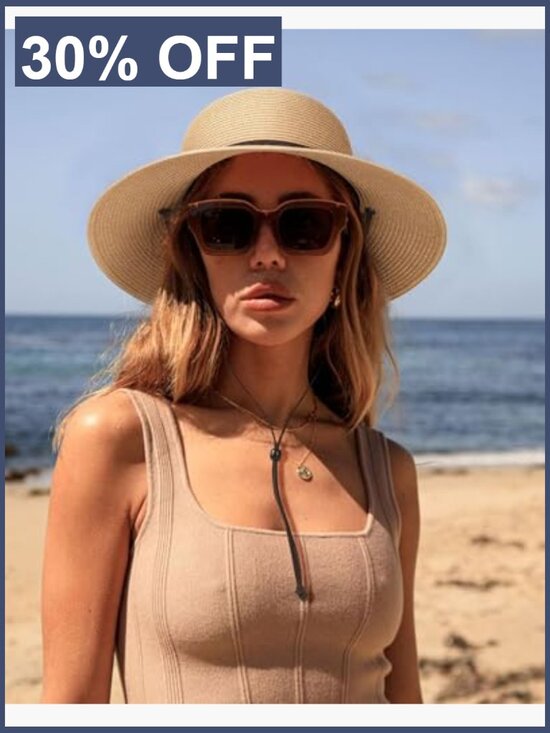 Wide Brim UPF 50+ Sun Hat with Adjustable Chin Strap Foldable main image 5
